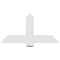 Ekena Millwork Eugene Architectural Grade PVC Gable Bracket, 48"W x 24"H x 4"D x 6"F, 12/12 Pitch GBP048X24X0406EUG00 - alternate 3